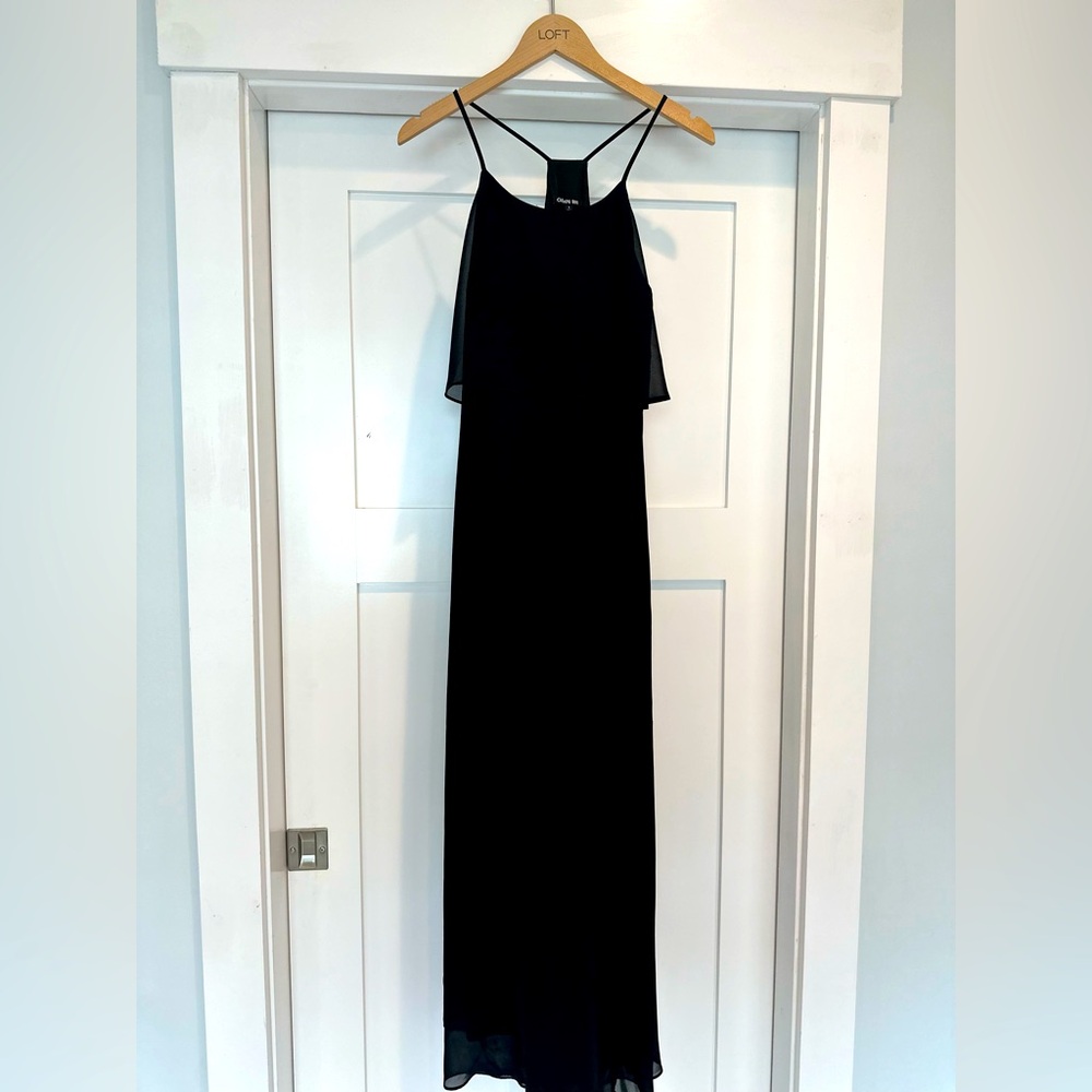 Gianni Bini black chiffon dress - size 4